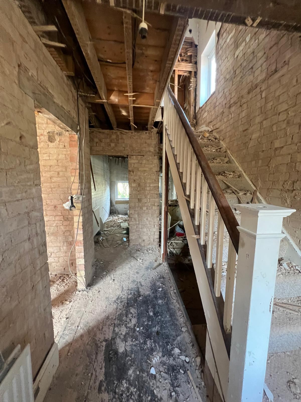 Stratford-upon-Avon property stripped back to brick during works